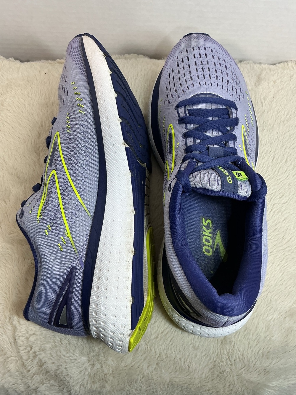 Brooks Glycerin 19 Women’s Running Shoes Size 9 Medium B Blue Gray Purple - Picture 10 of 16